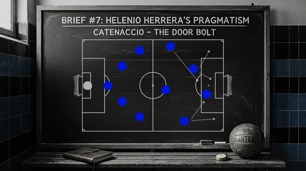 Brief #7 🗞️ Helenio Herrera’s Pragmatism: Catenaccio “The Door Bolt”