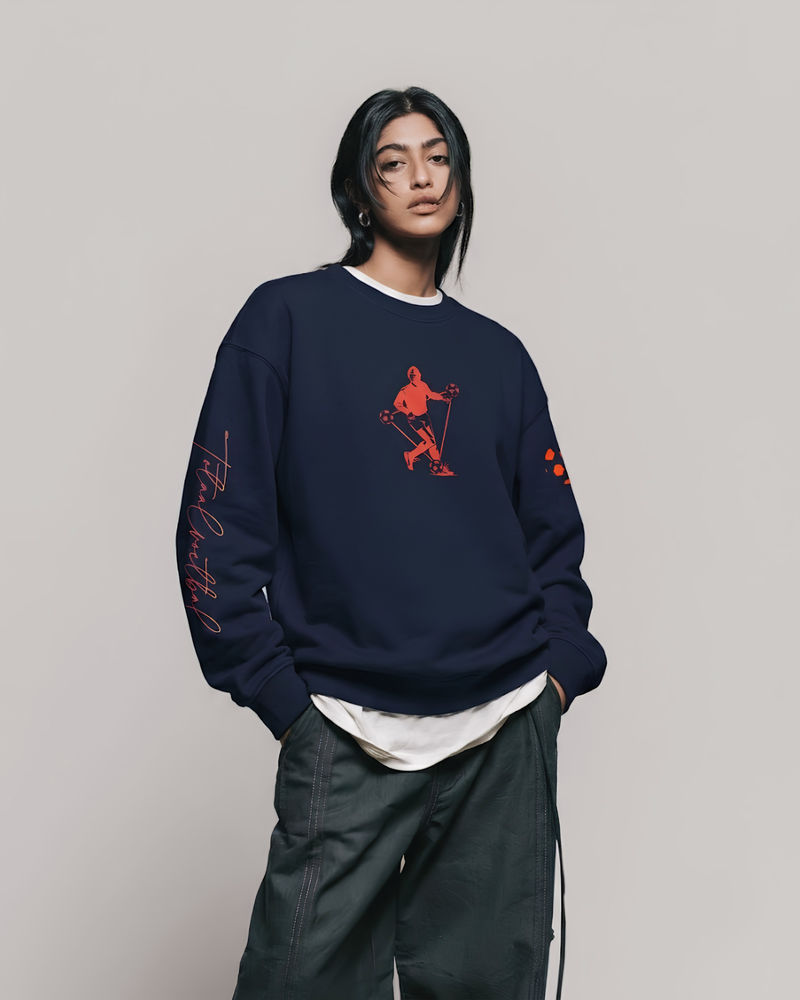 The 'Totaalvoetbal' Blueprint Oversized Sweatshirt